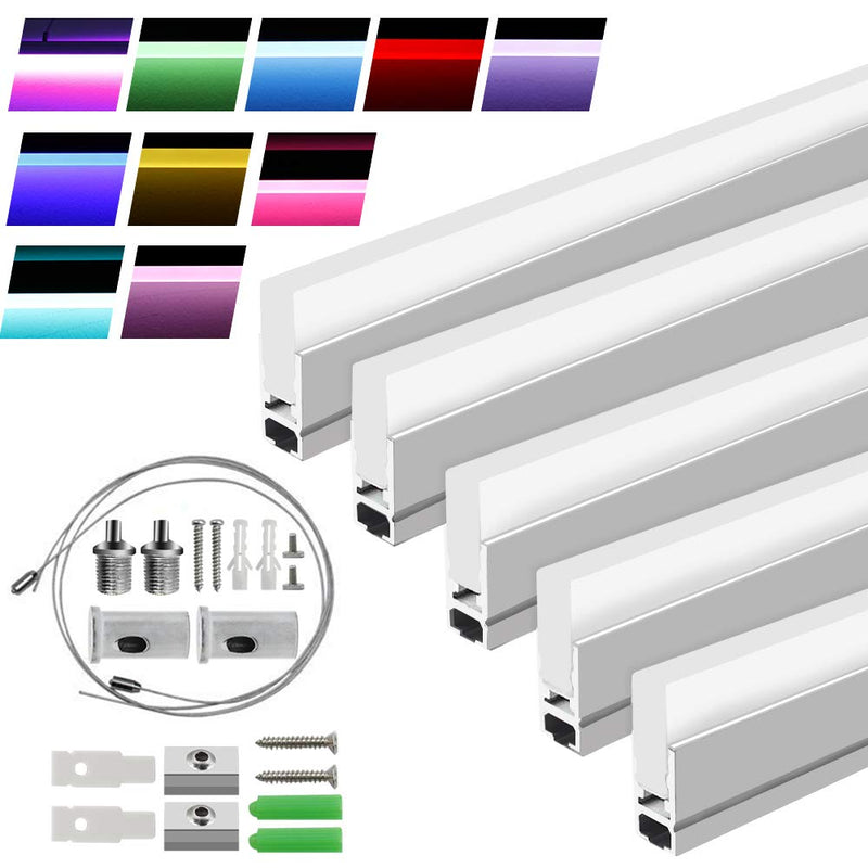 5Pack 3.3ft/1M RGB LED Light Bar Kit Hanging Crystal Linear Light