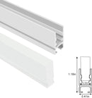 5Pack 3.3FT/1M Crystal Aluminum Channel w/ Acrylic Frosted Covers for LED Strip Lights Installation