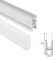 5Pack 3.3FT/1M Crystal Aluminum Channel w/ Acrylic Frosted Covers for LED Strip Lights Installation