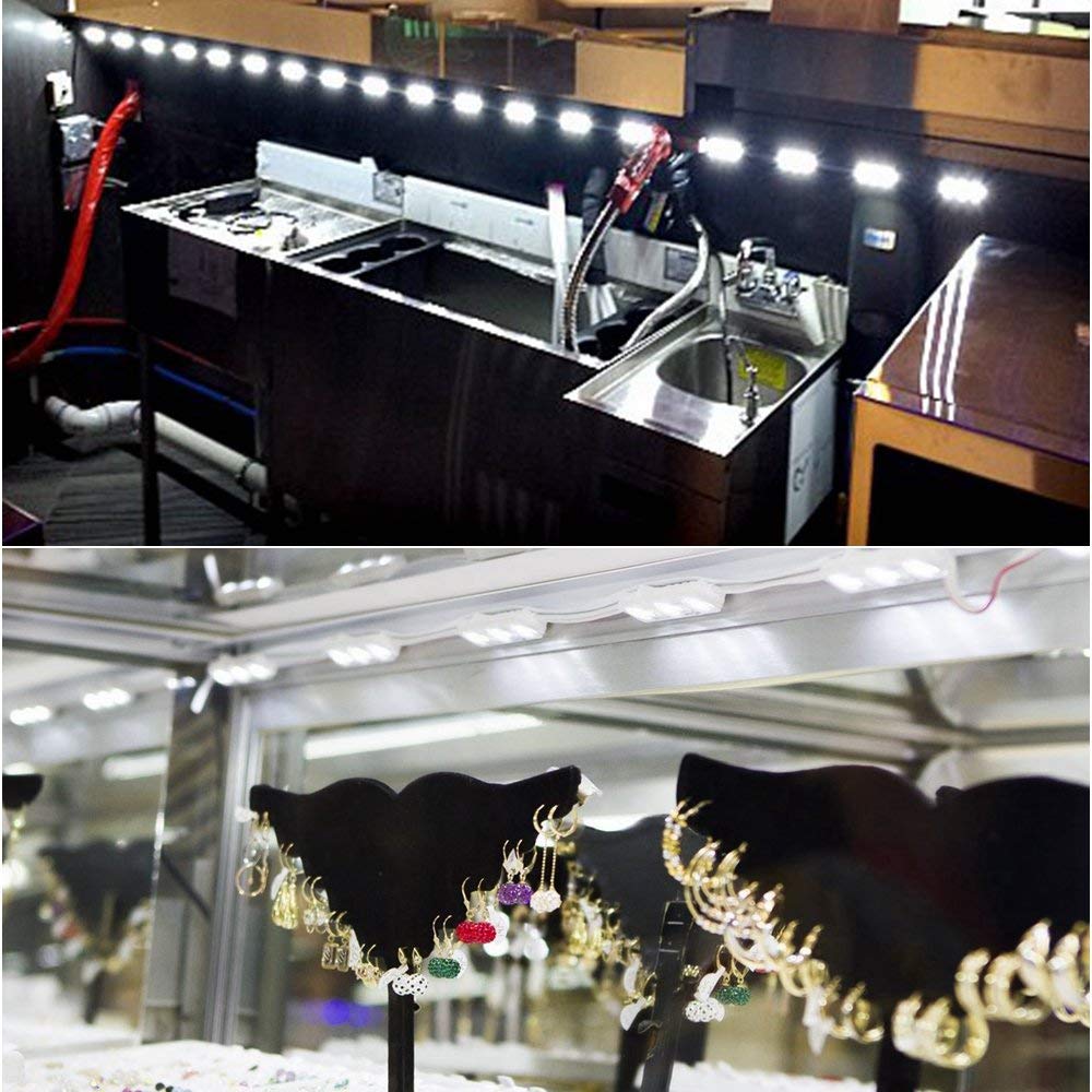 20pcs/pack LED Modules String with 5730 3 LED 160°Beam DC12V 90LM 1.5W Module Light  Waterproof IP67 with Adhesive Tape Back