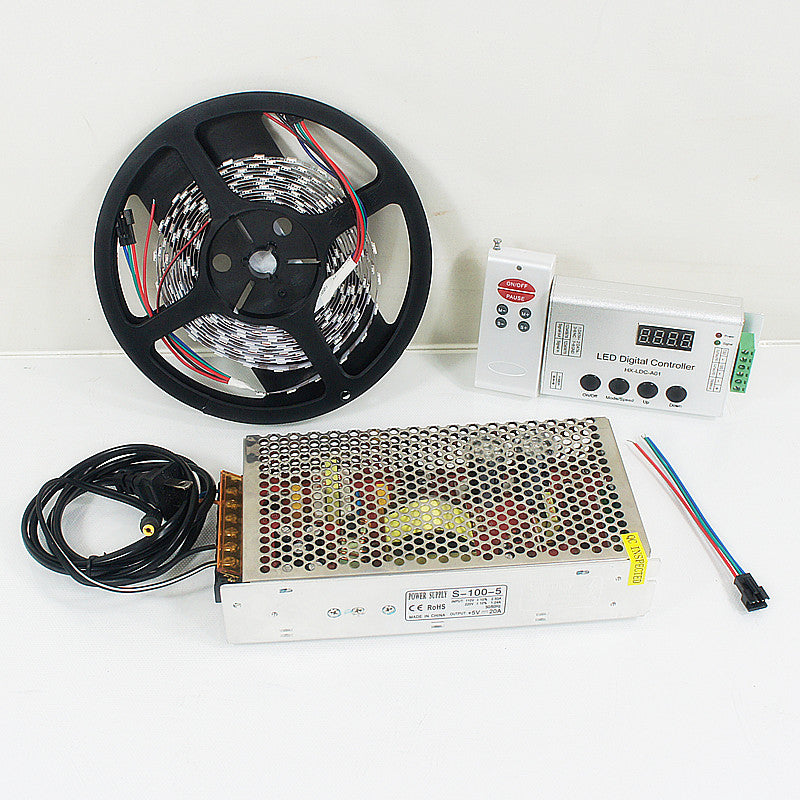 DC 5V SK6812 Individually Addressable LED Strip Light, 16.4FT/5Meter 5050 RGB Pixel LED Strip Kit with 300LEDs