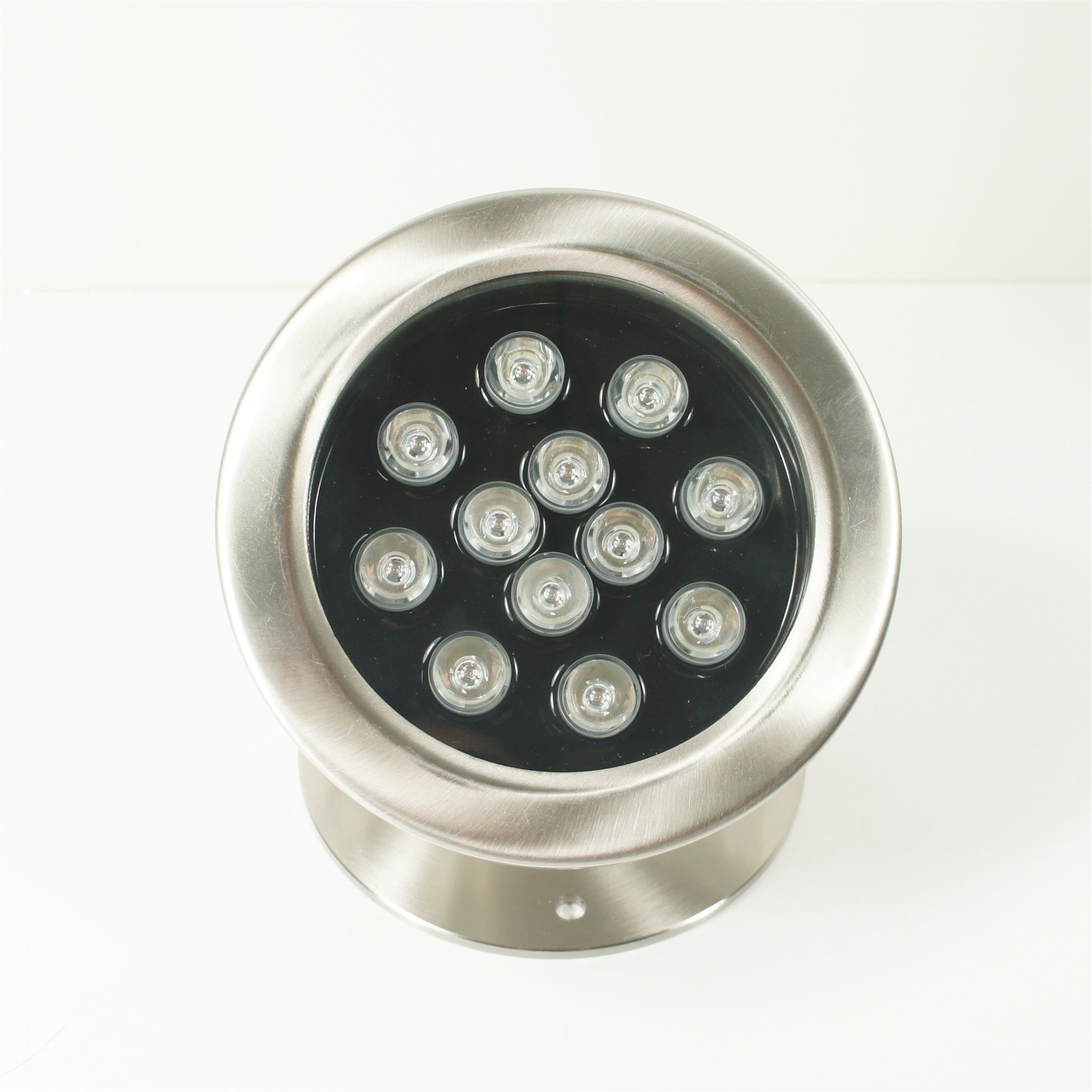 Free Shipping 4 Pack 12W LED Under Water Light, Stainless Steel Housing, 168mm in Diameter, Single Color DC24V, IP68 Waterproof Fountain Light