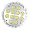 12W (12x1W) PAR38 LED Lamp with E27 Edison Screw Base 90W Equivalent 100-240V AC Silver Housing Indoor Type