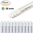 FREE SHIPPING 4FT(120cm) LED T8 Tube 18W 1800LM 100-277VAC, Ballast By-Pass, UL CUL All-Plastic LED Tube