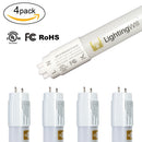 FREE SHIPPING 4FT(120cm) LED T8 Tube 18W 1800LM 100-277VAC, Ballast By-Pass, UL CUL All-Plastic LED Tube