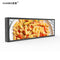 Customized resizing Stretched Bar LCD Display retail display video screens for supermarket