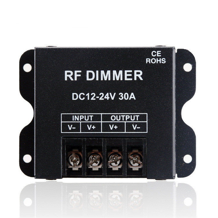 Single Color 30A LED Dimmer with RF Remote, 12-24V
