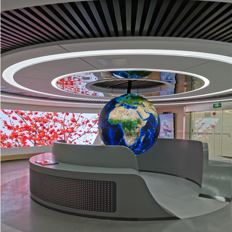 1m(3.28ft) in Diameter P2.5mm Indoor LED Sphere Display Screen Brightness Up to 800cd/m² Plug and Play.