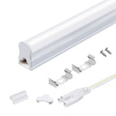 FREE SHIPPING 10Pcs Pack /2FT/3FT/4FT/5FT Line Voltage AC T5 LED Tube Light with Milky White cover