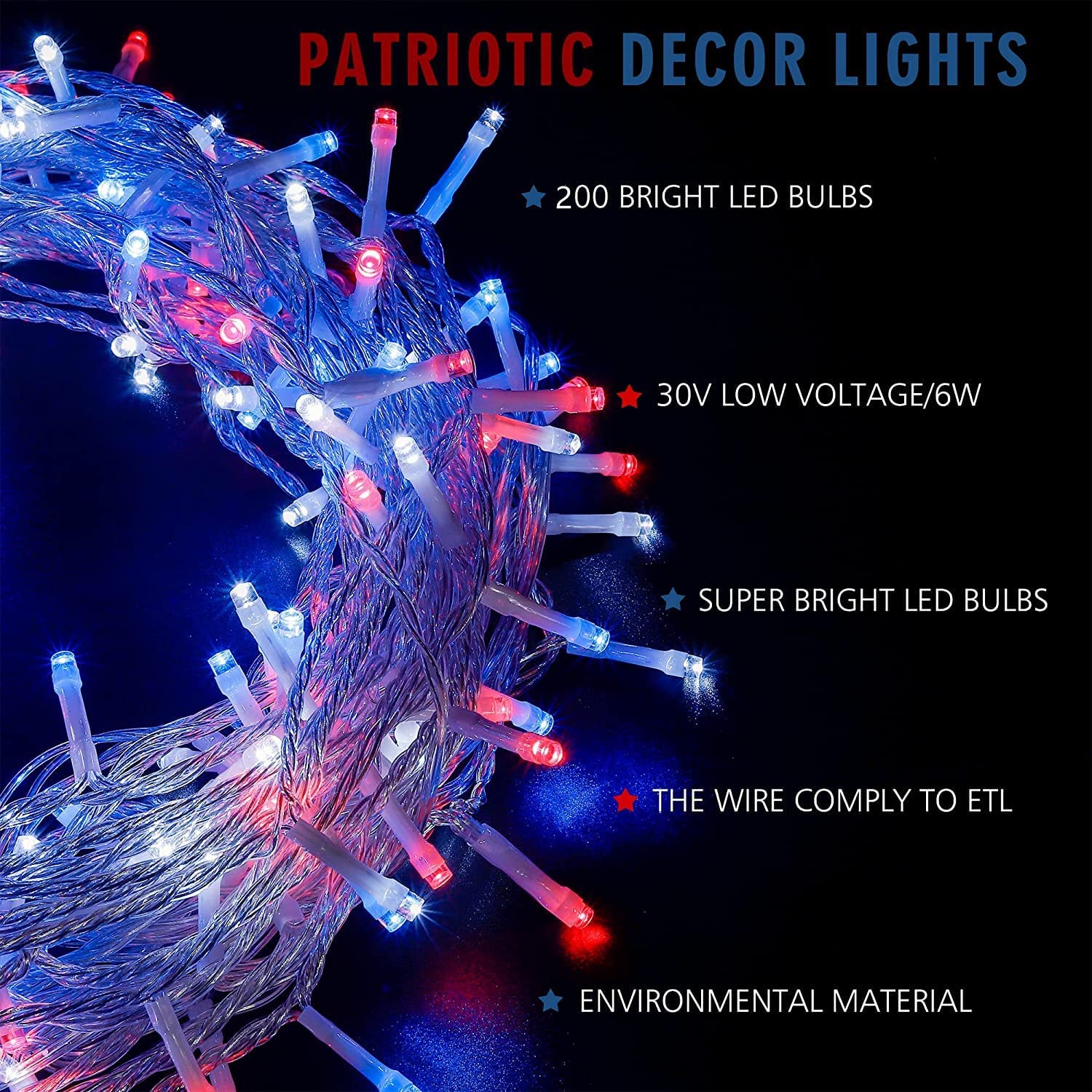 2pcs Pack of 66ft 200 LED Christmas String Lights Indoor Outdoor Waterproof Christmas Lights Clear Wire, 8 Modes Twinkle Lights Plug in for Tree Room Bedroom Wedding Christmas Decorations