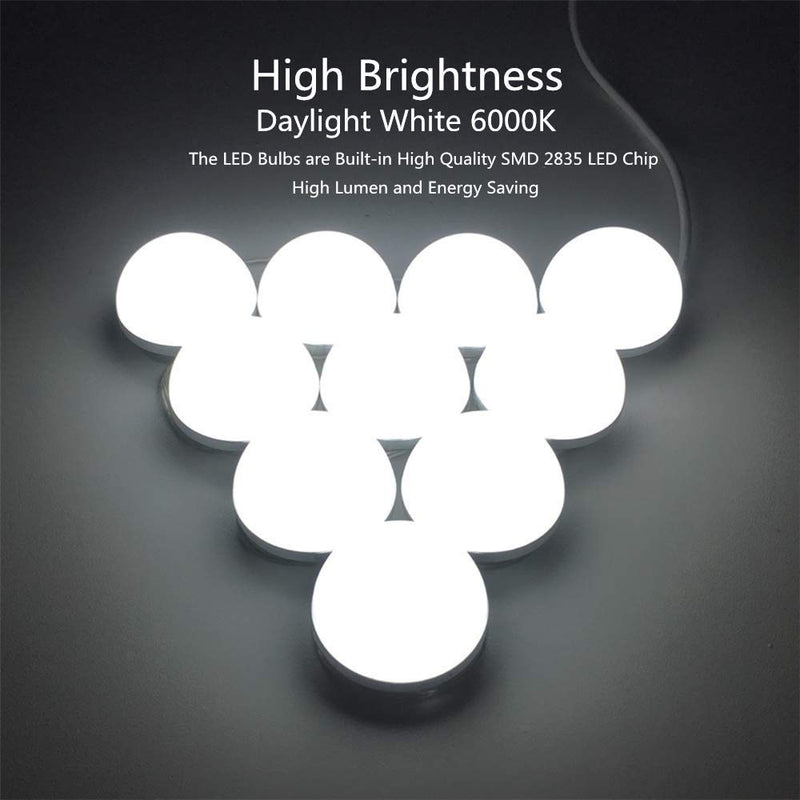 10 Bulb LED Vanity Mirror Lights - Baig Store - Home Décor