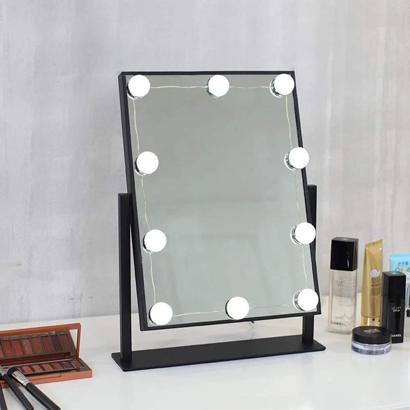 LED Vanity Lights For Mirror, Hollywood Style Vanity Lights With 10  Dimmable Bulbs, USB Cable, Mirror Lights Stick on for Makeup Table Dressing  Room Mirror 
