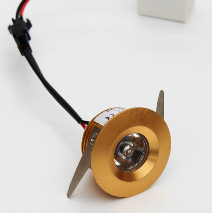1x3W LED Downlight - Diameter 40mm - 30 Degree Mini Recessed LED Light Small Ceiling Downlight Cabinet LED Light with LED Driver