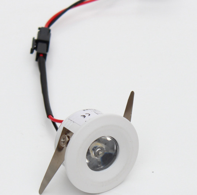 1x3W LED Downlight - Diameter 40mm - 30 Degree Mini Recessed LED Light Small Ceiling Downlight Cabinet LED Light with LED Driver