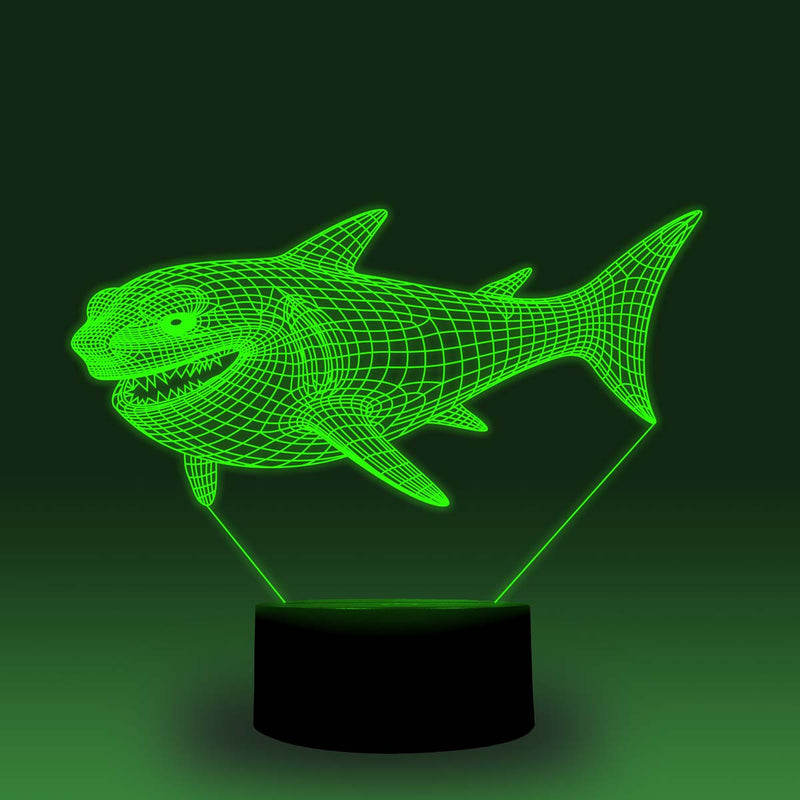 Animal Images 3D Illusion LED Night Light w/  16 Colors Remote Touch Switch Adjustable Brightness for Kids Bedroom Decoration