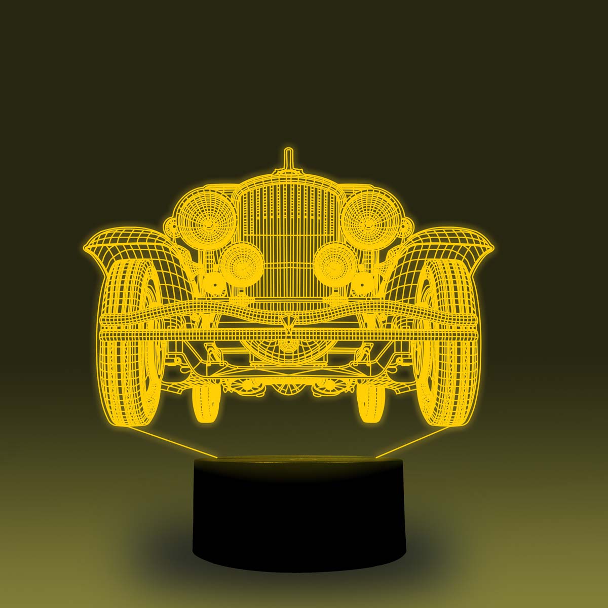 Transportation Images 3D Illusion LED Night Light w/  16 Colors Remote Touch Switch Adjustable Brightness for Kids Bedroom Decoration