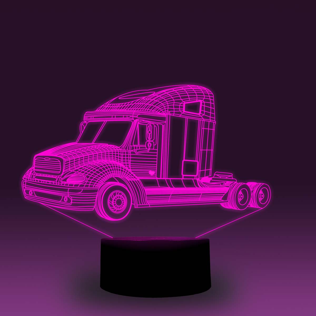 Transportation Images 3D Illusion LED Night Light w/  16 Colors Remote Touch Switch Adjustable Brightness for Kids Bedroom Decoration