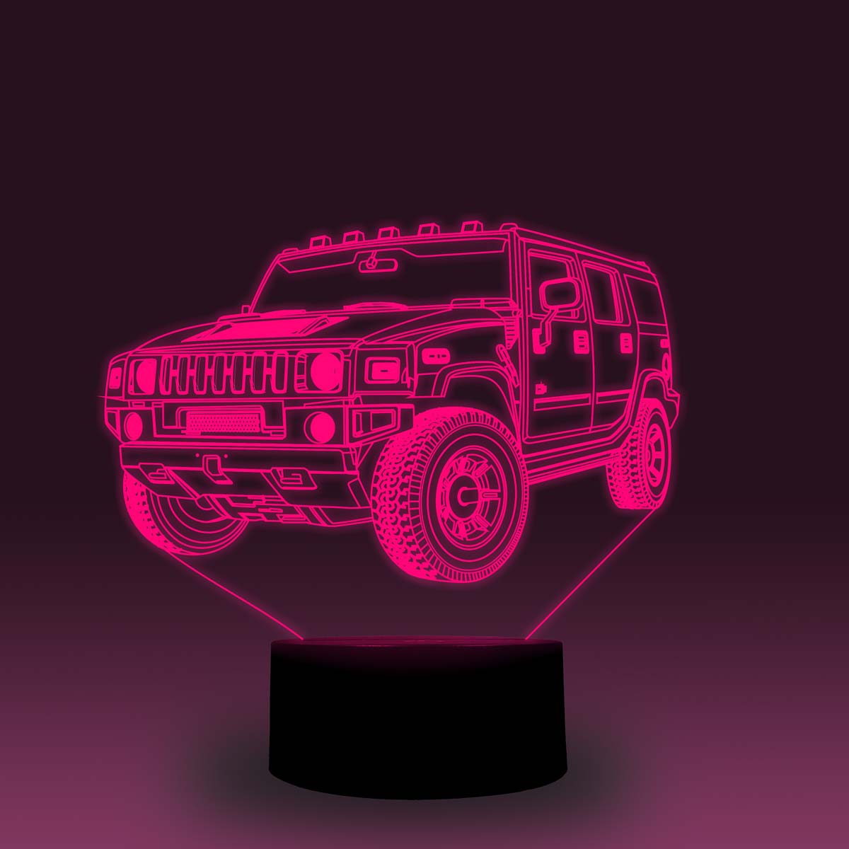 Transportation Images 3D Illusion LED Night Light w/  16 Colors Remote Touch Switch Adjustable Brightness for Kids Bedroom Decoration