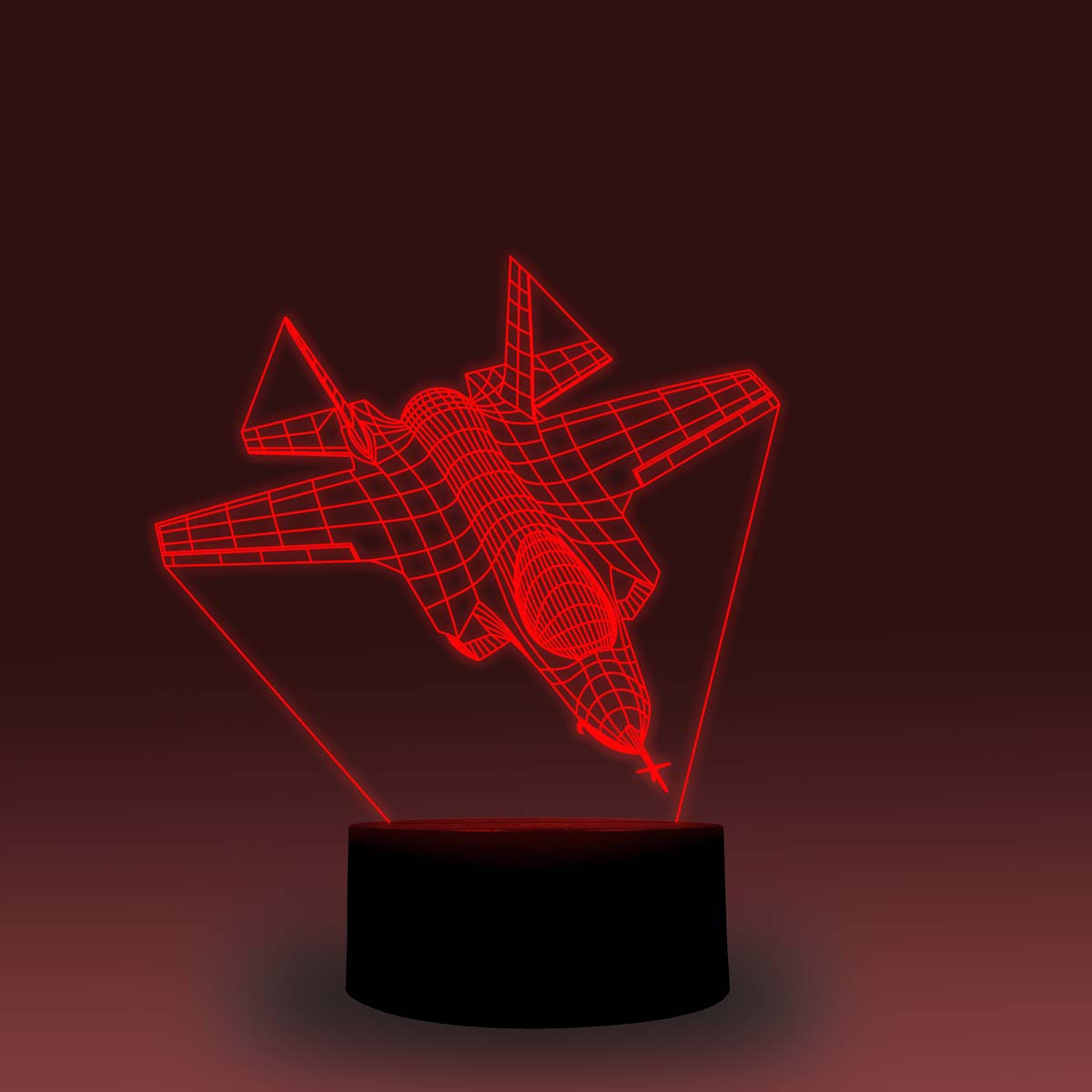 Transportation Images 3D Illusion LED Night Light w/  16 Colors Remote Touch Switch Adjustable Brightness for Kids Bedroom Decoration