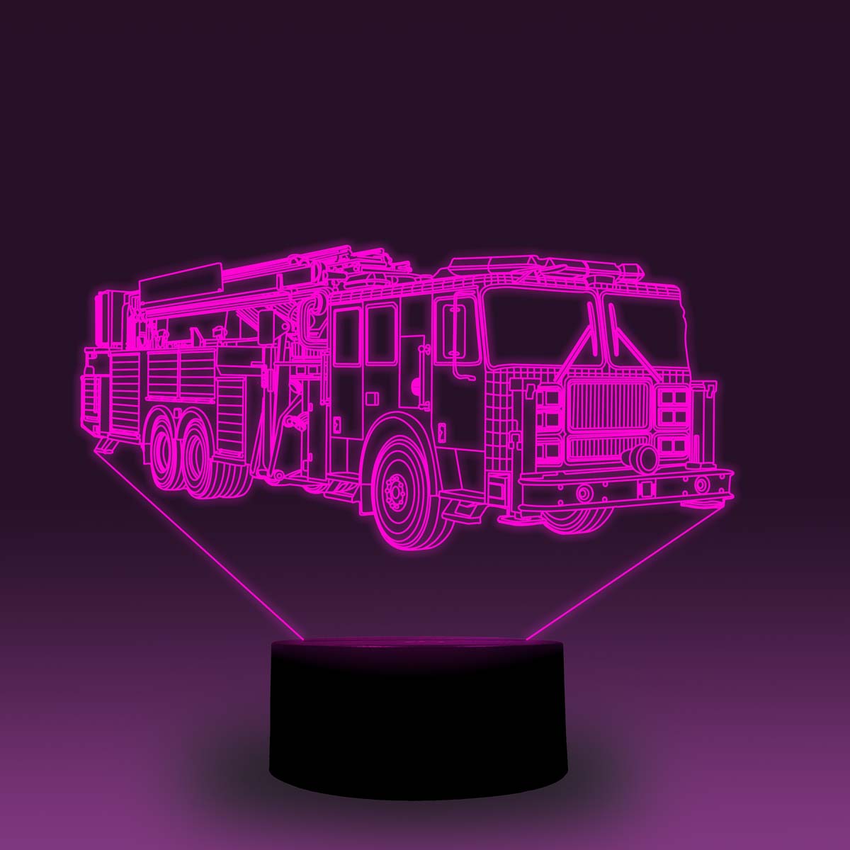 Transportation Images 3D Illusion LED Night Light w/  16 Colors Remote Touch Switch Adjustable Brightness for Kids Bedroom Decoration