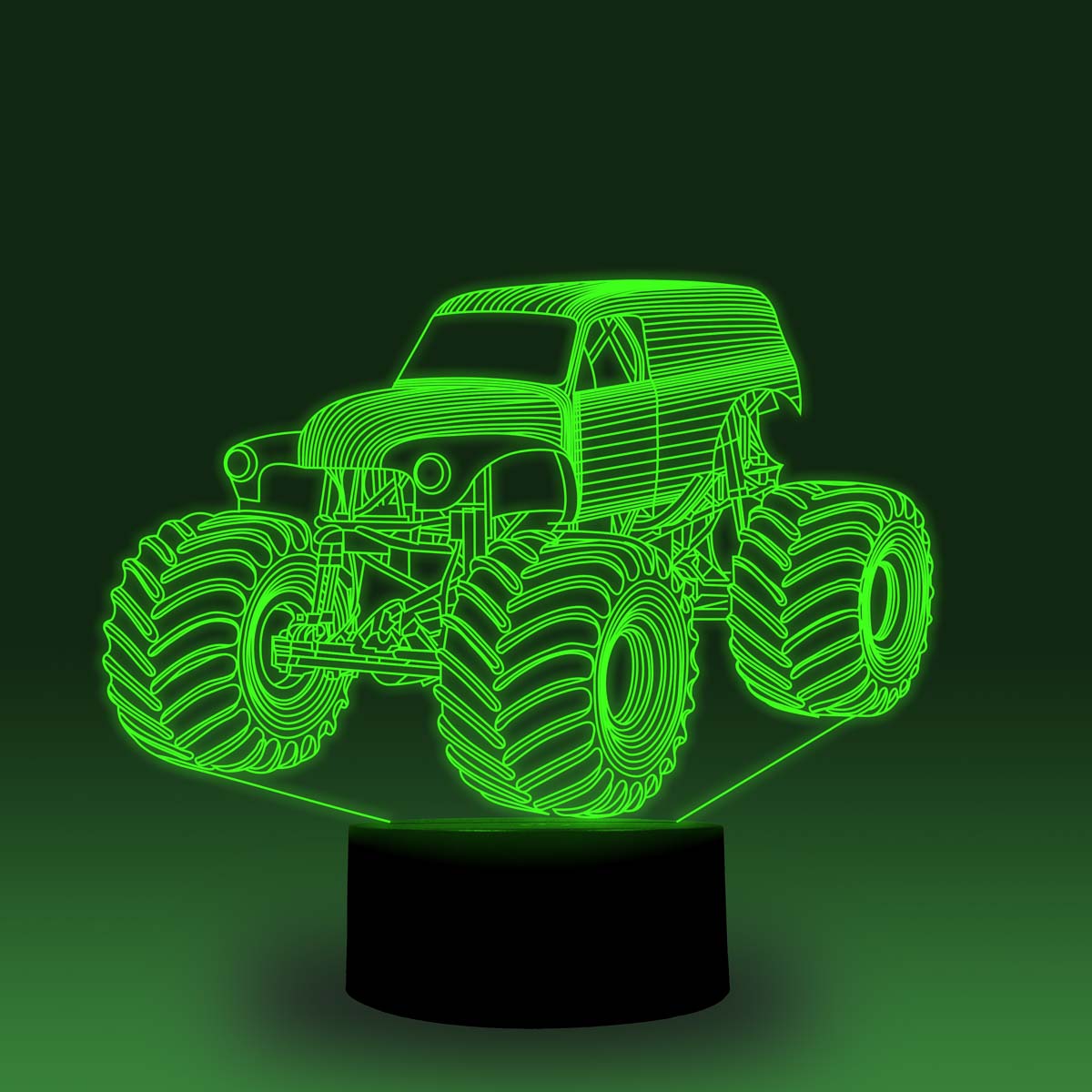 Transportation Images 3D Illusion LED Night Light w/  16 Colors Remote Touch Switch Adjustable Brightness for Kids Bedroom Decoration