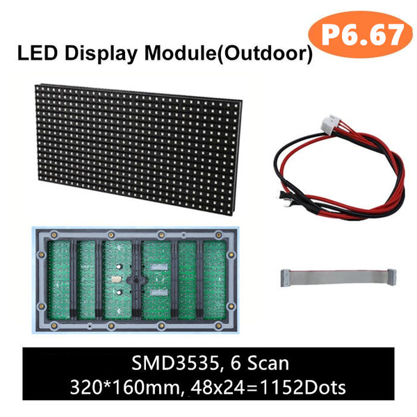 M-OD6.6L P6.67 Normal Outdoor LED Module, Full RGB 6.67mm Pixel Pitch –  LEDLightsWorld
