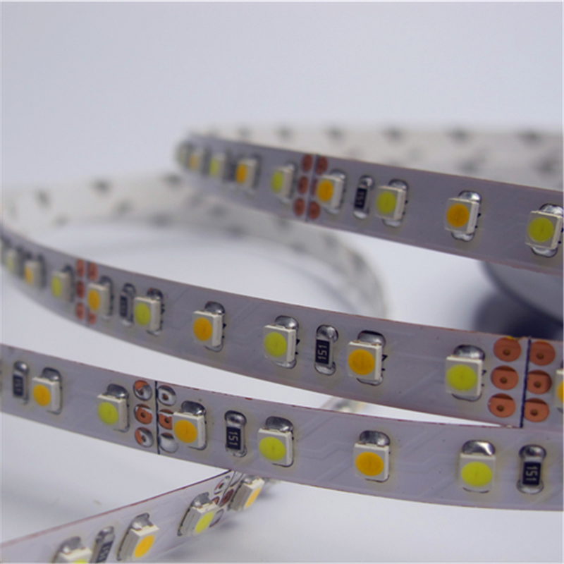 Dual White Color LED Light Strip, 12V DC 5Meter Roll SMD3528-600 120 LEDs Per Meter Color Temp-Adjustable Flexible LED Strip Light
