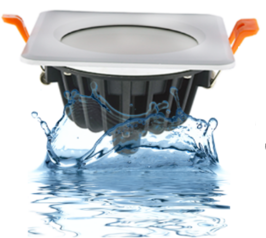 5W/7W/9W/12W/15W Waterproof IP65 CRI>80 Square LED Downlight for Shower, Suana and Outdoor Lighting