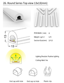 Silicon Neon Light Tube - LED Strip Light Housing