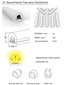 Silicon Neon Light Tube - LED Strip Light Housing