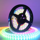 DC 5V SK6812 Individually Addressable LED Strip Light 5050 RGB 16.4 Feet (500cm) 60LED/Meter LED Pixel Flexible Tape White PCB