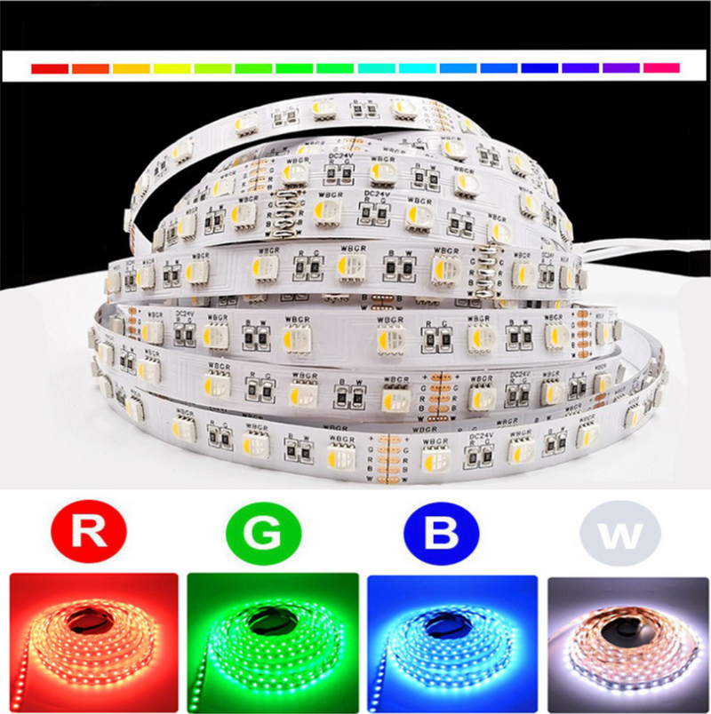5m Roll LED Strip Lights - 12v 5050 RGBW 60 LEDs
