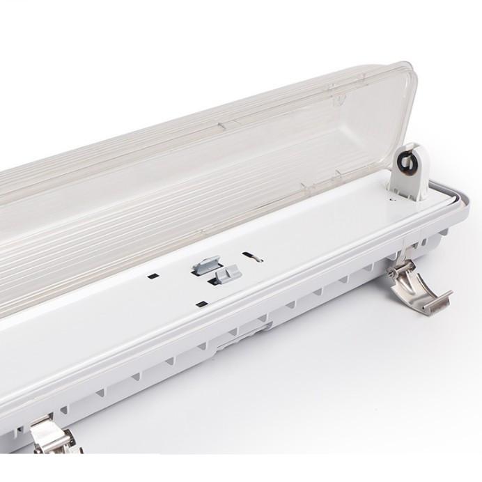 LED Tube Fixture (No Tube included) for Single LED Tube  Tri-proof LED Tube Support Bracket Waterproof , Dustproof, Corrosion-Proof