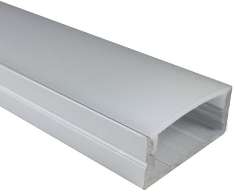 Silver U04 10x23mm U-Shape LED Aluminum Profile Aluminum Extrusion for LED Strip Light Installation