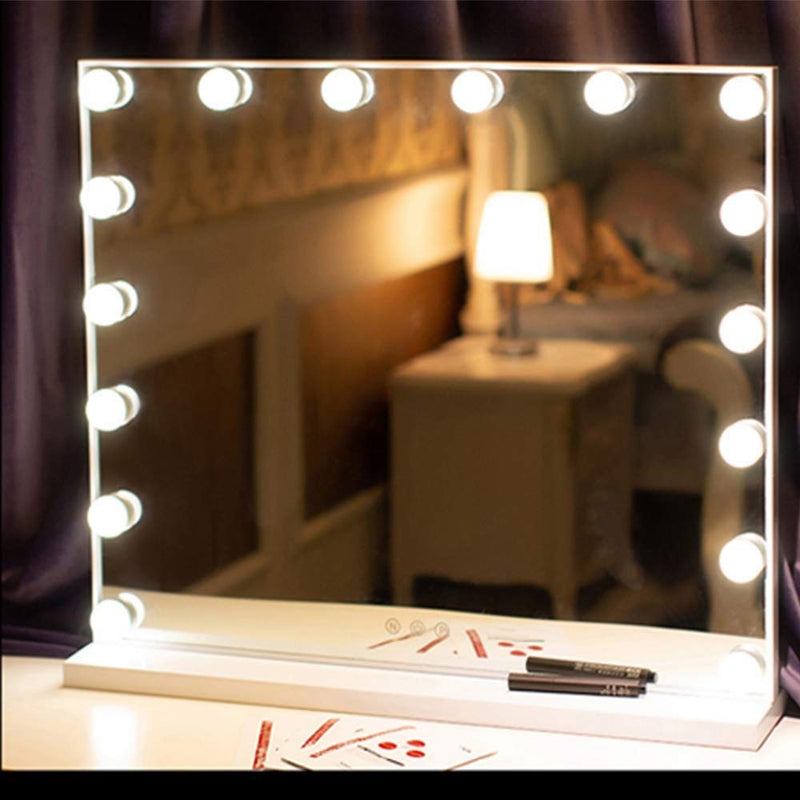 Hollywood Style Vanity Mirror Lights, 10 Vanity Makeup LED Light Bulbs in Small Size with Dimmable Touch Sensor for Makeup Mirror