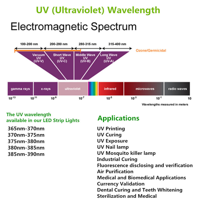 UV 10 Visible with Ultraviolet Black Light