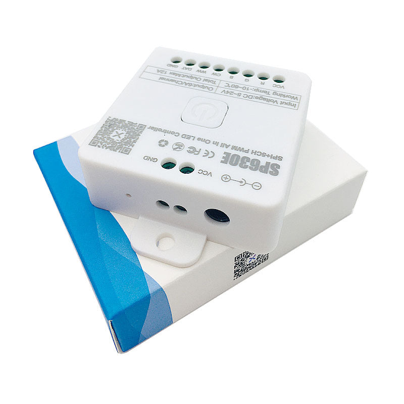 SP630E All-in-One SPI + 5CH PWW LED Controller Bluetooth Music Controller for LED Strips and LED Lights iOS/Android App Control
