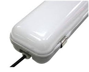 Milky White Cover T8 LED Tube Lights with Striped Clear Tri-proof T8 Tube Fixture for Double Tube