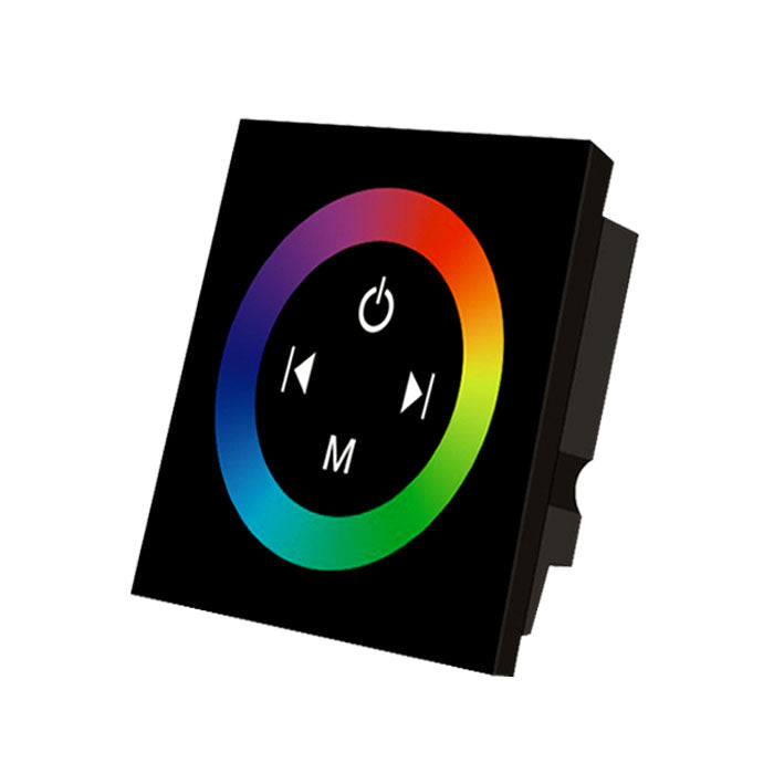 12V-24V DC TM08 Wall Panel Touchable Color Ring LED Controller for RGB Color Changing LED Strips