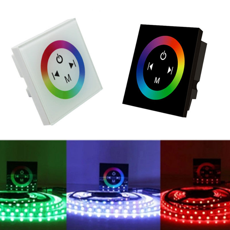 Color Led Dial 12V-24V DC TM08 Wall Panel Touchable Color Ring LED Controller for RGB