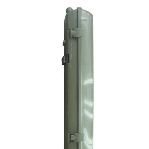 Milky White Cover T8 LED Tube Lights with Striped Clear Tri-proof  T8 Tube Fixture for Single Tube