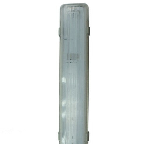 Milky White Cover T8 LED Tube Lights with Striped Clear Tri-proof  T8 Tube Fixture for Single Tube
