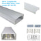 Silver U04 10x23mm U-Shape LED Aluminum Profile Aluminum Extrusion for LED Strip Light Installation
