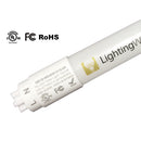 FREE SHIPPING 4FT(120cm) LED T8 Tube 18W 1800LM 100-277VAC, Ballast By-Pass, UL CUL All-Plastic LED Tube