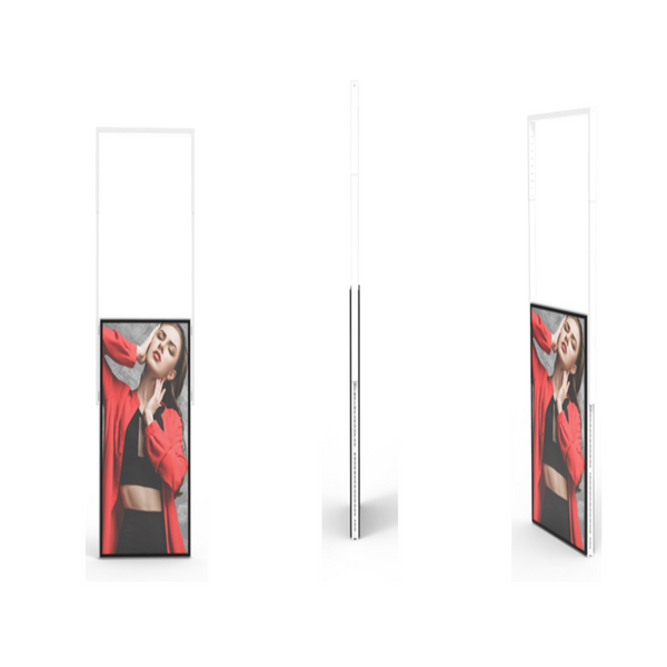 55 " High Brightness LCD Display for Store Window Double-sided 700cd/m² + 2,500cd/m² , 4K Resolution Window LCD Display Portrait Screen
