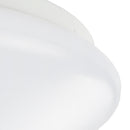 36W 19.68 inch (500mm) odern LED Flush Mount Ceiling Light Fixture Round Acrylic Shade White Finish Mushroom Shape and CCT changable with RF control