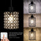 Free Shipping 3 Pack Black Adjustable Crystal Chandeliers with 3 Color LED Bulbs, Hanging Ceiling Pendants,3 Lighting Colors 3000K/4000K/6000K