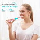 2 Units per Pack Disposable Electric Toothbrush Not Rechargeable Last 90 Days Powerful for Adult