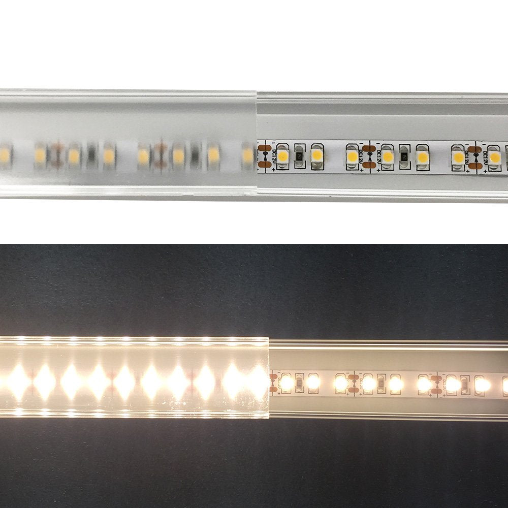 Silver U06 24x24mm U Shape LED Aluminum Profile Kit for LED Strip Light