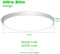 FREE SHIPPING 12 Inch 24W Flush Mounting Modern LED Ceiling Lights for Bedroom, Kitchen, Bathroom